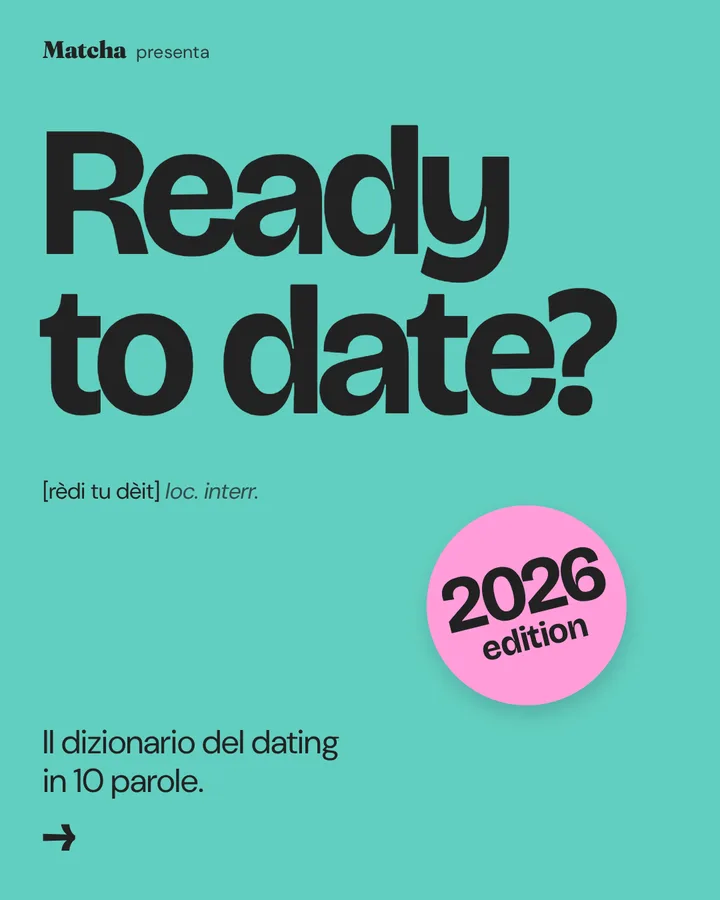 Instagram carousel cover: Ready to date? The dating dictionary in ten words